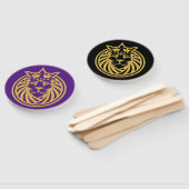 Éventail Lion Avec Couronne - Style Or 4 (Non-assemblé)