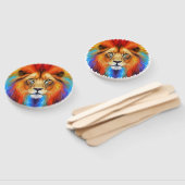 Éventail Lion coloré (Non-assemblé)