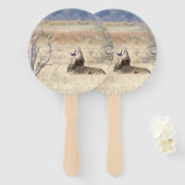 Éventail Lion de Yawning (Devant et derrière)