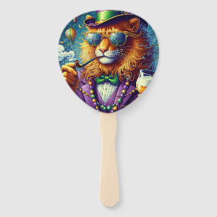 Éventail Lion/Louisiana Mardi Gras