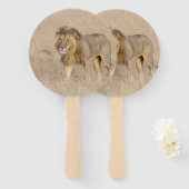 Éventail Lion marche (Devant et derrière)