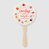 Éventail Little LoveBug Ladybug Birthday Party Photo (Devant)
