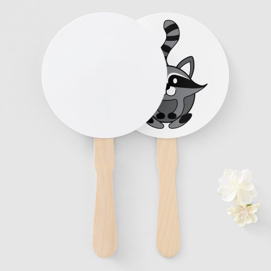 Éventail Little Raccoon (Devant et derrière)