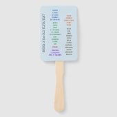 Éventail Livres des fans de la main de la Bible (Devant)