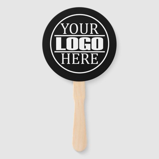 Éventail Logo de marque d'entreprise personnalisé (Dos)