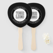 Éventail Logo d'entreprise ou Modèle de texte de conception (Devant et derrière)