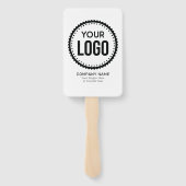 Éventail Logo Et Slogan Personnalisés Avec Promotions (Dos)