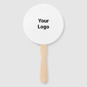 Éventail Logo personnalisé simple et élégant ici société cl (Devant)