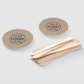 Éventail Logo Rustique Kraft | Promotionnels Entreprise mod (Non-assemblé)
