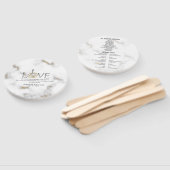 Éventail Loin Bible Écriture Verse Éphésiens 4:2 Marbre (Non-assemblé)