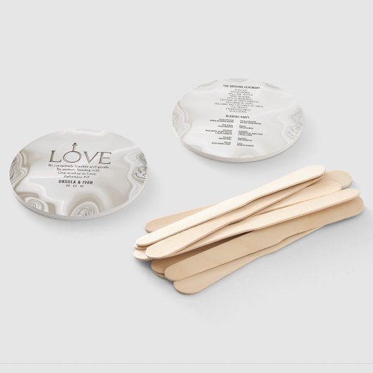 Éventail Loin Bible Scripture Verse Ephésiens 4:2 (Non-assemblé)