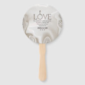 Éventail Loin Bible Scripture Verse Ephésiens 4:2 (Devant)