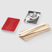 Éventail Loopy Love Lines Red Heart Photo Wedding Programme (Non-assemblé)