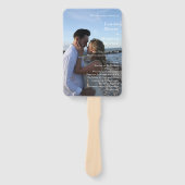 Éventail Louise Simple Photo Programme de mariage moderne (Devant)