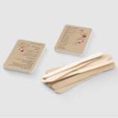 Éventail Love In Bloom Programme de mariage Fleur sauvage V (Non-assemblé)