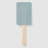 Éventail Low Tide Coastal Watercolor Wedding Program (Dos)