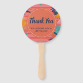 Éventail Luau Tropical Photo ventilateur d'anniversaire (Dos)