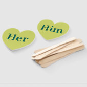 Éventail Lui ou elle ? | Jeu de Mariage rétro de la mariée (Non-assemblé)