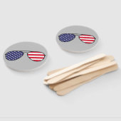 Éventail Lunettes de soleil du drapeau américain (Non-assemblé)