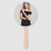 Éventail Luxe 50e anniversaire Black Gold Photo (Dos)