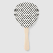 Éventail M. & Mme Classic Script Programme de mariage géomé (Dos)