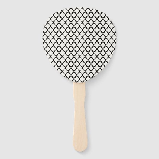 Éventail M. & Mme Classic Script Programme de mariage géomé (Dos)