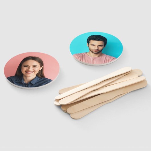 Éventail M. ou Mme ? | Jeu Mariage photo de la mariée (Non-assemblé)