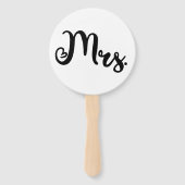 Éventail M. ou Mme Jeu minimal Mariage moderne (Devant)