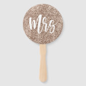 Éventail M. ou Mme Pink Parties scintillant et Black Mariag (Devant)