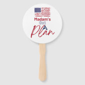 Éventail Madame a un plan Drapeau américain (Dos)