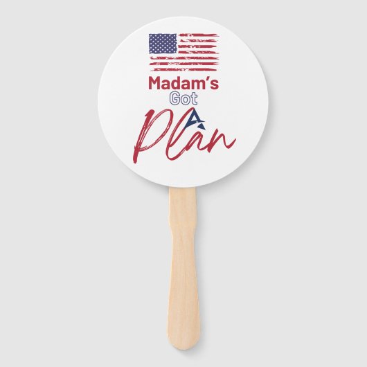 Éventail Madame a un plan Drapeau américain (Devant)