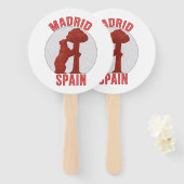 Éventail Madrid Espagne (Devant et derrière)