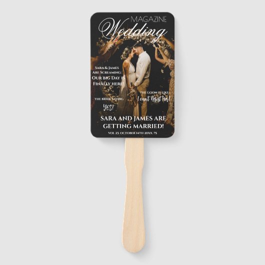 Éventail MAGAZINE unique Timeline Programmes de mariage Ven (Devant)