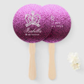 Éventail Magenta de la Couronne brillante (Devant et derrière)