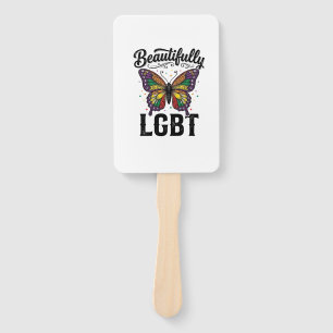 Éventail Magnifique Chemise LGBT Papillon Vintage Fierté_1