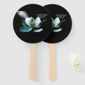 Éventail Magnolia Closeup Spotlight Matthieu 5:16 (Devant et derrière)