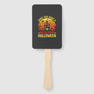 Éventail Maison hantée drôle d'Halloween sur un design