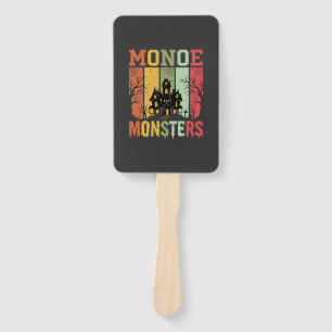 Éventail Maison Hantée Halloween Monstres Rétro