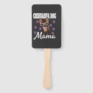 Éventail Maman chienne Chihuahua féminine