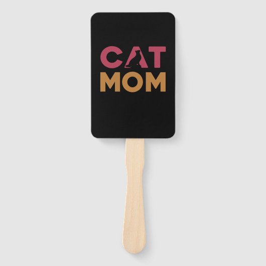 Éventail Maman de chat (Devant)