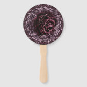 Éventail Mandala de rose  (Dos)