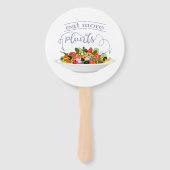 Éventail Mangez plus de plantes frais motivation salade let (Dos)