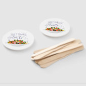 Éventail Mangez plus de plantes frais motivation salade let (Non-assemblé)