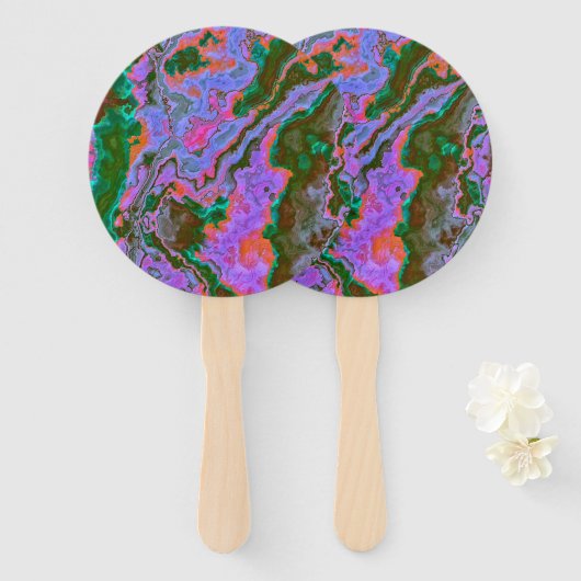 Éventail Marbre aigre (Devant et derrière)