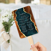 Éventail Marbre turquoise, Programme d'Agate Or Orange Brûl