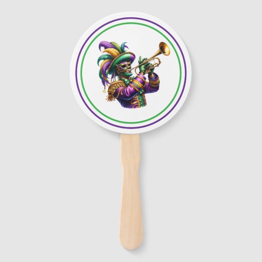 Éventail Mardi Gras (Devant)