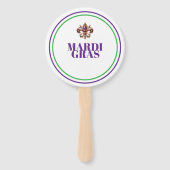 Éventail Mardi Gras (Dos)