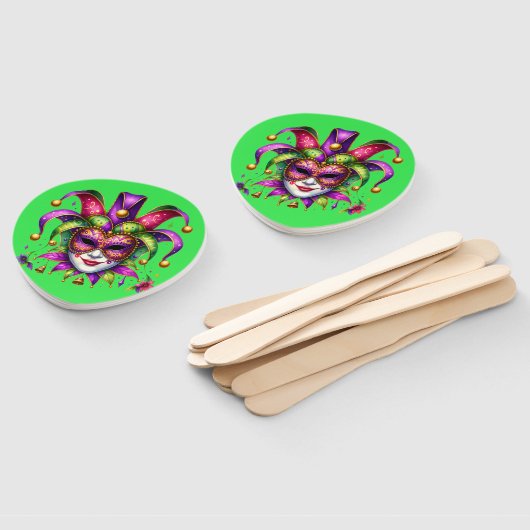 Éventail Mardi Gras     (Non-assemblé)