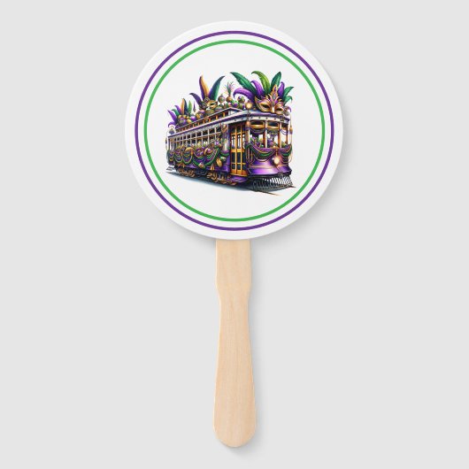 Éventail Mardi Gras (Devant)