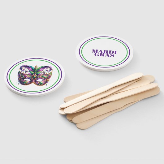 Éventail Mardi Gras (Non-assemblé)